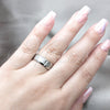 Anillo de Hombre 01.63.0730.08 Acero Inoxidable, Cepillado, Tono Plateado (Size 8)