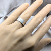 Anillo de Hombre 01.63.0739.07 Acero Inoxidable, Mate, Tono Plateado (Size 7)