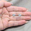 Arete Dormilona 02.63.2853 Acero Inoxidable, con Blanca Zirconia Cubica, Mate, Tono Plateado
