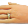 Anillo Elegante 01.341.0168 Oro Laminado, Diseño de Concha y Estrella, Pulido, Tono Dorado (One size fits all)