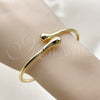 Aro Individual 07.170.0073 Oro Laminado, Diseño de Gota, Pulido, Tono Dorado (Grosor 03 MM, Talla Unica)