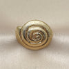Anillo Elegante 01.282.0002 Oro Laminado, Diseño de Caracol, Pulido, Tono Dorado (One size fits all)