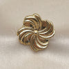 Anillo Elegante 01.282.0004 Oro Laminado, Diseño de Flor, Pulido, Tono Dorado (One size fits all)