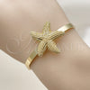 Aro Individual 07.282.0047 Oro Laminado, Diseño de Estrella, Mate, Tono Dorado (04 MM Thickness, One size fits all)