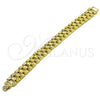 Pulsera Solida 03.213.0376.08 Oro Laminado, Diamantado, Tono Dorado (Thickness, 8 Inches Length)
