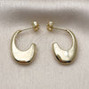 Arete Dormilona 02.213.0827 Oro Laminado, Pulido, Tono Dorado