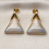 Arete Dormilona 02.170.0561.1 Oro Laminado, Pulido, Tres Tonos