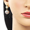Arete Dormilona 02.170.0565.1 Oro Laminado, Pulido, Tres Tonos