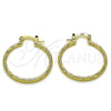 Argolla Mediana 02.170.0573.30 Oro Laminado, Diamantado, Tono Dorado