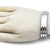 Pulsera Solida 03.114.0274.5.09 Acero Inoxidable, Pulido, Tono Plateado (14 MM Thickness, 9 Inches Length)