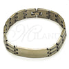 Pulsera Solida 03.114.0274.5.09 Acero Inoxidable, Pulido, Tono Plateado (14 MM Thickness, 9 Inches Length)