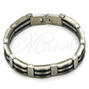 Pulsera Solida 03.114.0414.09 Oro Laminado, Pulido, Tono Dorado (Thickness, 9 Inches Length)