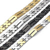 Pulsera Solida 03.114.0283.3.08 Acero Inoxidable, Pulido, Tono Plateado (12 MM Thickness, 8 Inches Length)