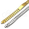 Pulsera Solida 03.114.0380.3.08 Acero Inoxidable, Pulido, Tono Plateado (12 MM Thickness, 8 Inches Length)