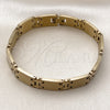 Pulsera Solida 03.114.0265.2.08 Acero Inoxidable, Pulido, Tono Dorado (12 MM Thickness, 8 Inches Length)