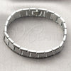 Pulsera Solida 03.114.0275.5.08 Acero Inoxidable, Diseño de Llave Griega, Pulido, Dos Tonos (13 MM Thickness, 8 Inches Length)