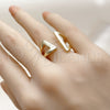 Anillo Elegante 01.428.0017 Oro Laminado, Pulido, Tono Dorado (One size fits all)