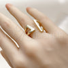 Anillo Elegante 01.428.0017 Oro Laminado, Pulido, Tono Dorado (One size fits all)