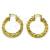 Argolla Mediana 02.163.0399.30 Oro Laminado, Pulido, Tono Dorado