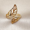 Anillo Elegante 01.163.0007 Oro Laminado, Diseño de Oja, Pulido, Tono Dorado (One size fits all)