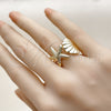 Anillo Elegante 01.163.0013 Oro Laminado, Diseño de Concha y Estrella, Pulido, Tono Dorado (One size fits all)