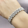 Pulsera Solida 03.435.0007.08 Acero Inoxidable, Pulido, Tono Plateado (12 MM Thickness, 8 Inches Length)