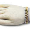 Pulsera Solida 03.435.0007.1.08 Acero Inoxidable, Pulido, Dos Tonos (12 MM Thickness, 8 Inches Length)