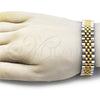 Pulsera Solida 03.435.0008.1.08 Acero Inoxidable, Pulido, Dos Tonos (15 MM Thickness, 9 Inches Length)