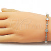 Pulsera Tennis 03.283.0539.07 Oro Laminado, con Blanca Zirconia Cubica, Pulido, Tono Dorado (06 MM Thickness, 7 Inches Length)