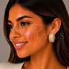 Argolla Huggie 02.283.0319.25 Oro Laminado, con Zirconia Cubica Blanca, Pulido, Tono Dorado