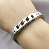 Pulsera Elegante 03.439.0011.09 Acero Inoxidable, Diseño de Miami Cubana y Square Franco, Pulido, Tono Plateado (08 MM Thickness, 9 Inches Length)