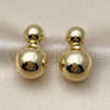 Arete Dormilona 02.282.0083 Oro Laminado, Pulido, Tono Dorado