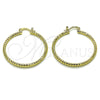 Argolla Mediana 02.170.0544.40 Oro Laminado, Diamantado, Tono Dorado