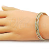 Aro Individual 07.213.0023 Oro Laminado, Diseño de Torcido, Pulido, Tono Dorado (08 MM Thickness, One size fits all)