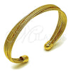 Aro Individual 07.282.0061 Oro Laminado, Diseño de Torcido, Diamantado, Tono Dorado (Thickness, One size fits all)