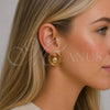 Arete Dormilona 02.282.0093 Oro Laminado, Diseño de Bola, Pulido, Tono Dorado