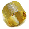 Aro Individual 07.307.0066.05 Oro Laminado, Diamantado, Tono Dorado (45 MM Thickness, Size 5 (2.50 Diameter))