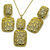 Juego de Arete y Dije de Adulto 10.379.0100 Oro Laminado, Pulido, Tono Dorado