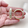 Argolla Huggie 02.237.0050.35 Oro Laminado, Pulido, Tono Dorado