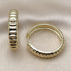 Argolla Huggie 02.237.0050.35 Oro Laminado, Pulido, Tono Dorado
