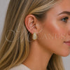 Argolla Huggie 02.283.0365.20 Oro Laminado, con Blanca Zirconia Cubica, Pulido, Tono Dorado