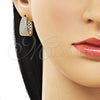 Argolla Huggie 02.283.0374.16 Oro Laminado, con Blanca Zirconia Cubica, Pulido, Tono Dorado