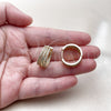 Argolla Huggie 02.283.0375.20 Oro Laminado, con Blanca Zirconia Cubica, Pulido, Tono Dorado
