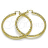 Argolla Extra Grande 02.170.0242.70 Oro Laminado, Diamantado, Tono Dorado