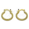 Argolla Pequeña 02.170.0544.20 Oro Laminado, Diamantado, Tono Dorado