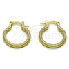 Argolla Pequeña 02.170.0595.20 Oro Laminado, Mate, Tono Dorado