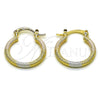 Argolla Pequeña 02.170.0595.1.20 Oro Laminado, Mate, Tres Tonos