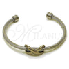 Aro Individual 07.138.0019 Acero Inoxidable, Diseño de Infinito, Pulido, Tono Plateado (04 MM Thickness, One size fits all)