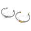 Aro Individual 07.138.0019 Acero Inoxidable, Diseño de Infinito, Pulido, Tono Plateado (04 MM Thickness, One size fits all)