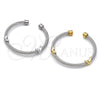 Aro Individual 07.138.0026 Acero Inoxidable, Diseño de Infinito y Torcido, Pulido, Tono Plateado (04 MM Thickness, One size fits all)